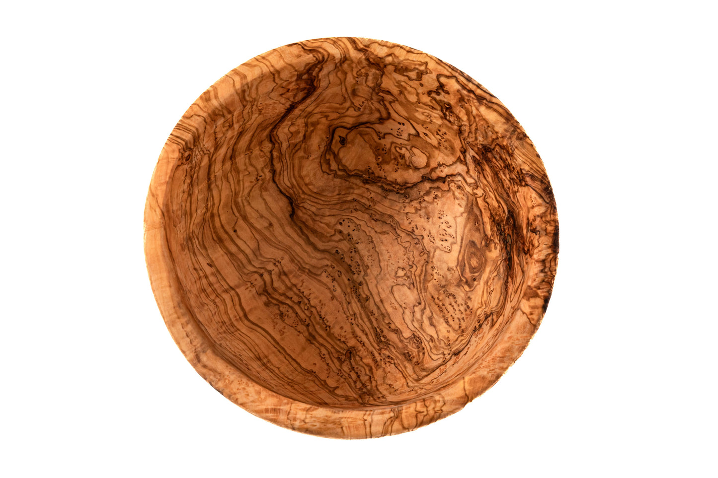 Large Olive Wood Salad Bowl with Salad Forks