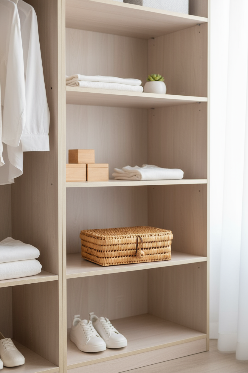 Pack of Three Handmade Raffia Storage Baskets – Natural Woven Organizer Set for Home Décor