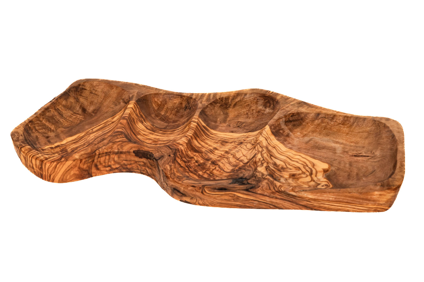 Snack tray handmade olivewood