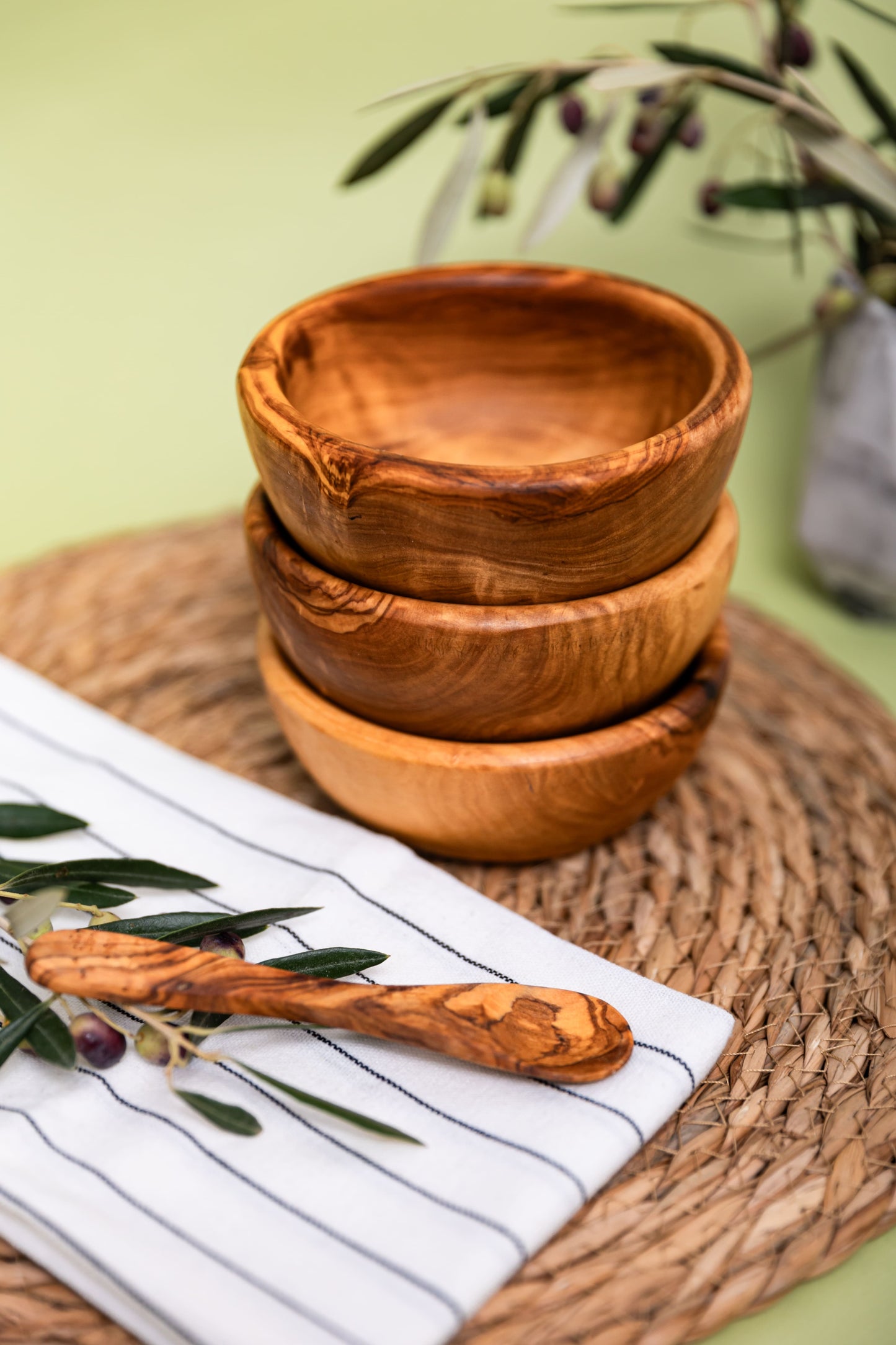 Set of 3 Wooden Bowls