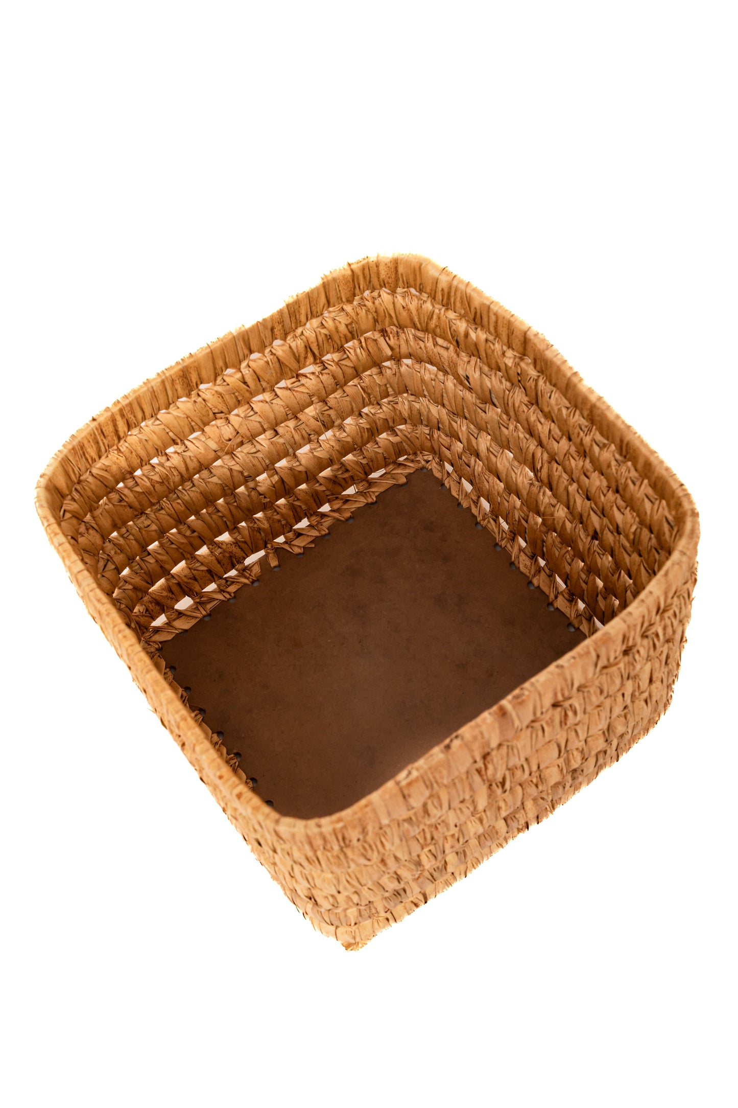 Handmade Raffia Storage Basket with Lid – Natural Organizer Box
