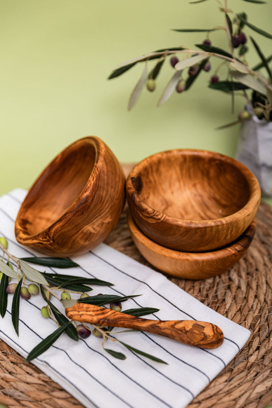 Set of 3 Wooden Bowls